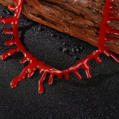 Halloween Blood Necklace Masquerade Creative Red
