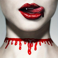 Halloween Blood Necklace Masquerade Creative Red