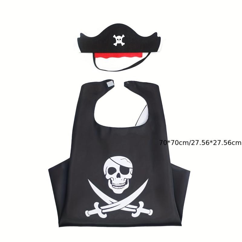 Pirate Cape Mask Set for Halloween Party Costume