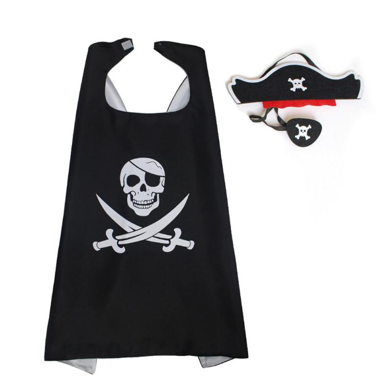 Pirate Cape Mask Set for Halloween Party Costume