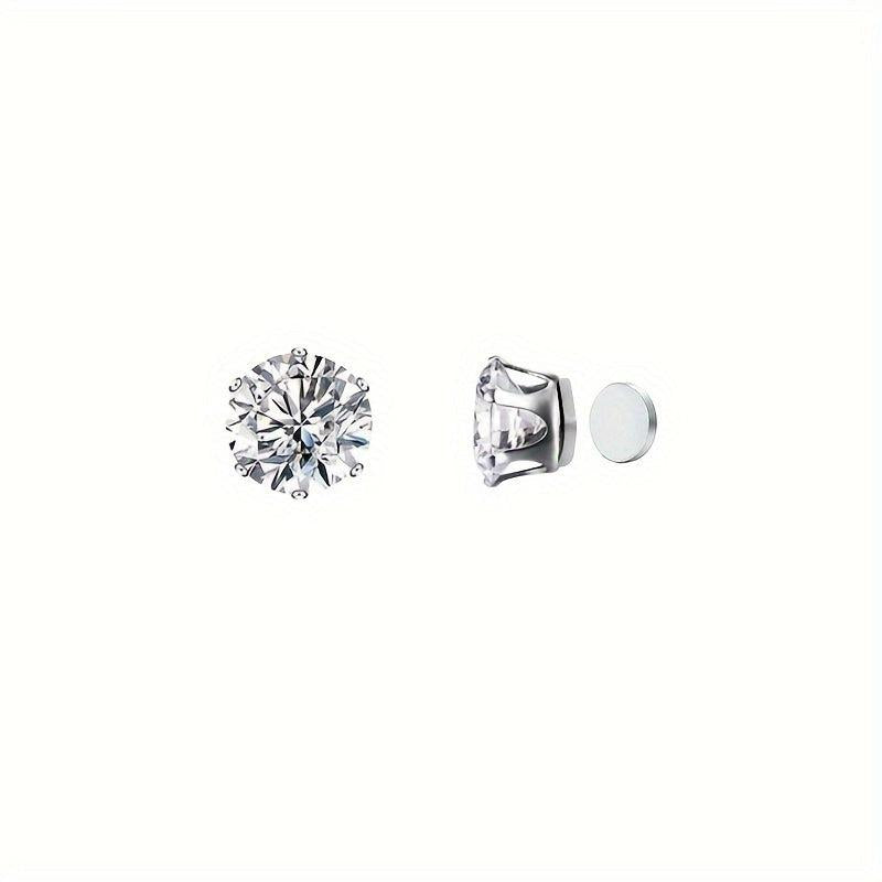 10-Piece Zircon Magnetic Ear Clip Set, No Ear Hole Required