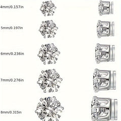 10-Piece Zircon Magnetic Ear Clip Set, No Ear Hole Required