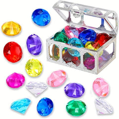 Treasure Chest Pirate Diving Gem Swimming Pool Toy Set