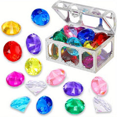 Treasure Chest Pirate Diving Gem Swimming Pool Toy Set