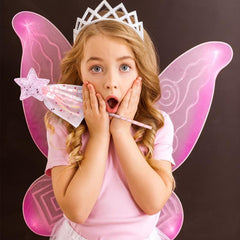 3pcs Glitter Star Fairy Wand for Girls Kids Birthday Wedding Party