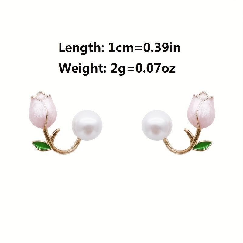 Personality Tulip Stud Earrings Ear Jewelry