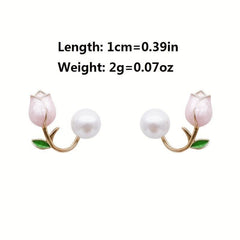 Personality Tulip Stud Earrings Ear Jewelry