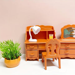 8 Piece Mini Dresser Toy Set for Dollhouse Bedroom Play