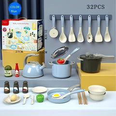 Kids Play Kitchen Toy Set Cooking Kitchenware