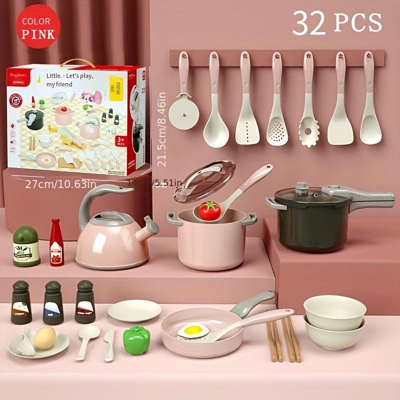 Kids Play Kitchen Toy Set Cooking Kitchenware