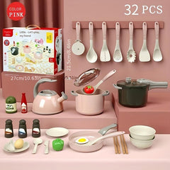 Kids Play Kitchen Toy Set Cooking Kitchenware