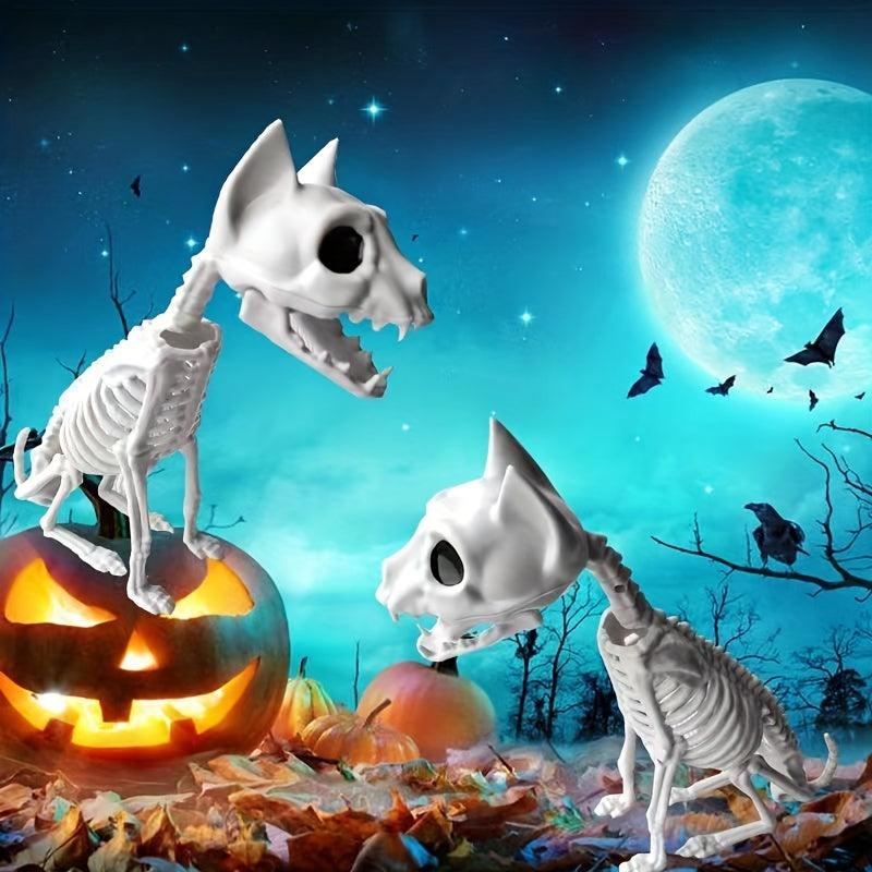 Halloween Horror Skull Skeleton Combat Cat Size 30 7 11