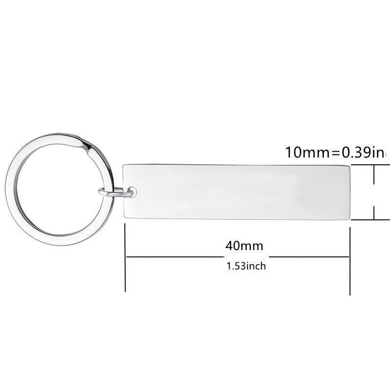 1pc Stainless Steel Keychain Perfect Gift For Mom