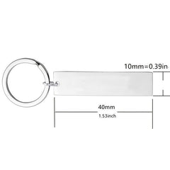 1pc Stainless Steel Keychain Perfect Gift For Mom