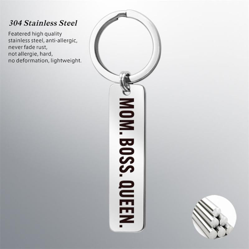 1pc Stainless Steel Keychain Perfect Gift For Mom