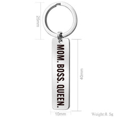 1pc Stainless Steel Keychain Perfect Gift For Mom