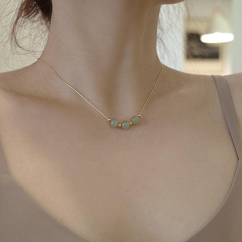 Ancient Style Necklace Female Light Niche Temperament Student Clavicle Chain