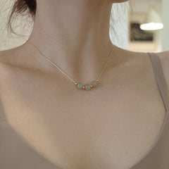 Ancient Style Necklace Female Light Niche Temperament Student Clavicle Chain