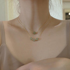 Ancient Style Necklace Female Light Niche Temperament Student Clavicle Chain