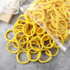 50pcs Elastic Hairband Plain Hairbands Hair Accessories Bulk Hair Ties