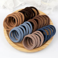 50pcs Elastic Hairband Plain Hairbands Hair Accessories Bulk Hair Ties