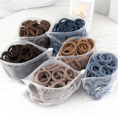 50pcs Elastic Hairband Plain Hairbands Hair Accessories Bulk Hair Ties