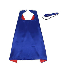 Kids Superhero Cape And Mask Fancy Dress Costume