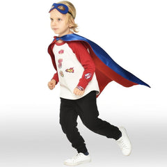 Kids Superhero Cape And Mask Fancy Dress Costume
