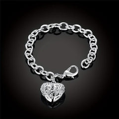 3D Heart Chunky Bracelet - Bold Statement for Men