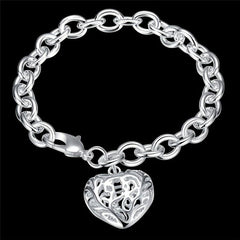 3D Heart Chunky Bracelet - Bold Statement for Men