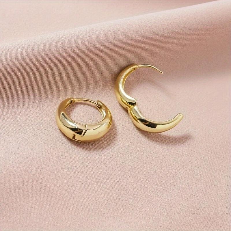 Golden Hoop Earrings for Women Party