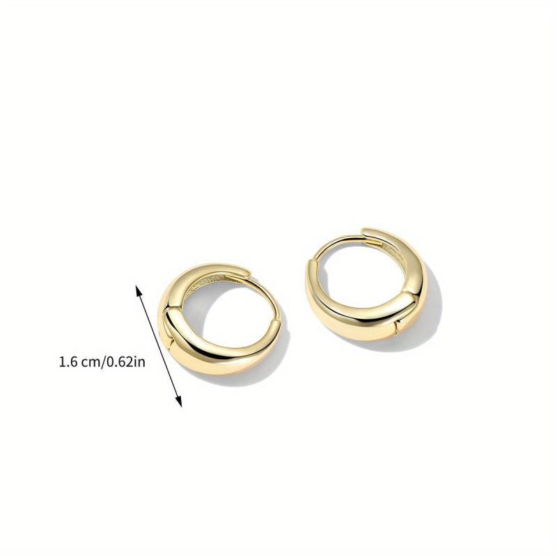 Golden Hoop Earrings for Women Party