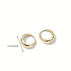 Golden Hoop Earrings for Women Party