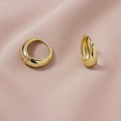 Golden Hoop Earrings for Women Party