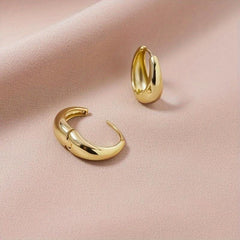 Golden Hoop Earrings for Women Party