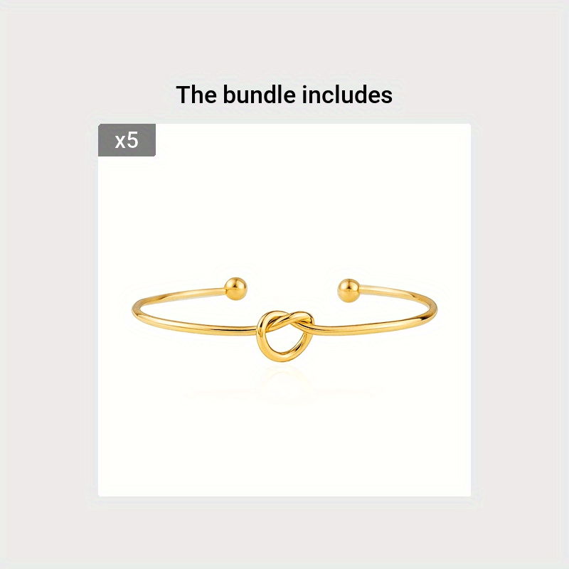Adjustable Love Knot Bangle DIY Bracelet