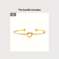 Adjustable Love Knot Bangle DIY Bracelet