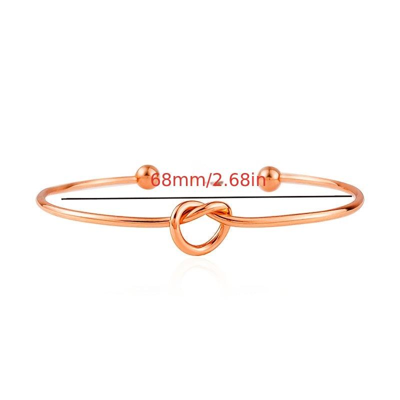 Adjustable Love Knot Bangle DIY Bracelet