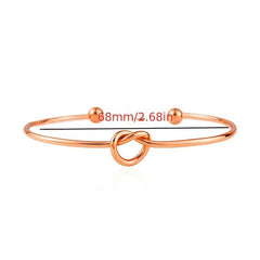 Adjustable Love Knot Bangle DIY Bracelet