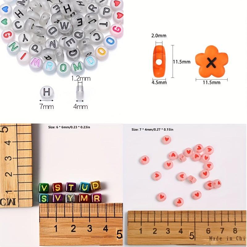 100pcs Alphabet Acrylic Beads for DIY Jewelry Making