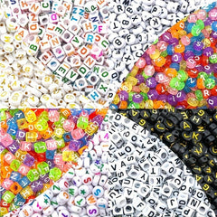 100pcs Alphabet Acrylic Beads for DIY Jewelry Making