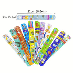 24pcs Professional Slap Bracelet All Kinds Of Pie Ring Dress Up Adornment