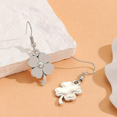 Lucky Clover Earrings for Women, 4 Leaf Design