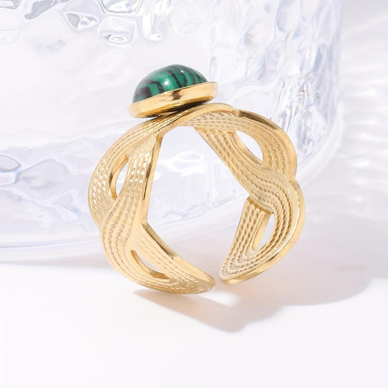 Personalized Stainless Steel Open Ring W027
