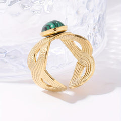 Personalized Stainless Steel Open Ring W027