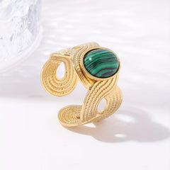 Personalized Stainless Steel Open Ring W027