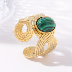 Personalized Stainless Steel Open Ring W027