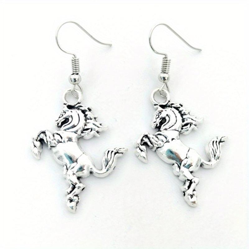 Western Cowboy Series Earrings Vintage Alloy Earrings