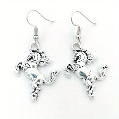 Western Cowboy Series Earrings Vintage Alloy Earrings
