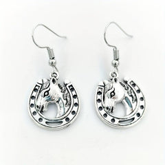 Western Cowboy Series Earrings Vintage Alloy Earrings